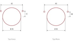 Gręžimo staklės baldų lankstų įstatymui Bernardo BBM 35 P - Grass