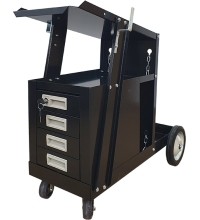 MIG welding cart with drawers