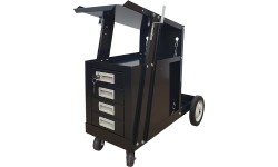 MIG welding cart with drawers