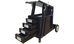 MIG welding cart with drawers
