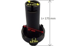 Galinės ratų ašies galvutė 80/95mm BENZ&MAN