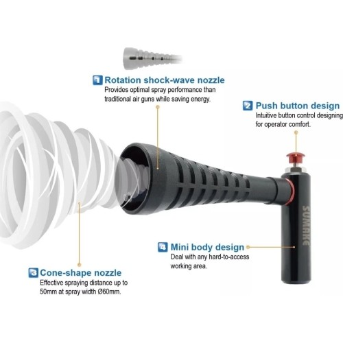 Pneumatinis mažas prapūtimo pistoletas