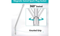 3/8" Dr. Universal spark plug socket long reach 14mm 12pt with magnet