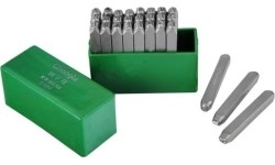 Letter stamp 3mm 26pcs.