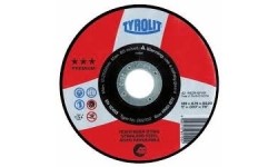 Grinding disc Tyrolit 150x3.0x22.23 stainless steel, red