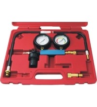 Petrol engine cylinder leakage tester - double gauge