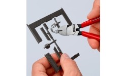 Šoninio kirpimo replės plastikams 140mm KNIPEX