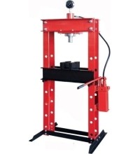 Hydraulic shop press with gauge 30t