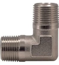 L-type connector M. External thread 1/2" x 1/2"