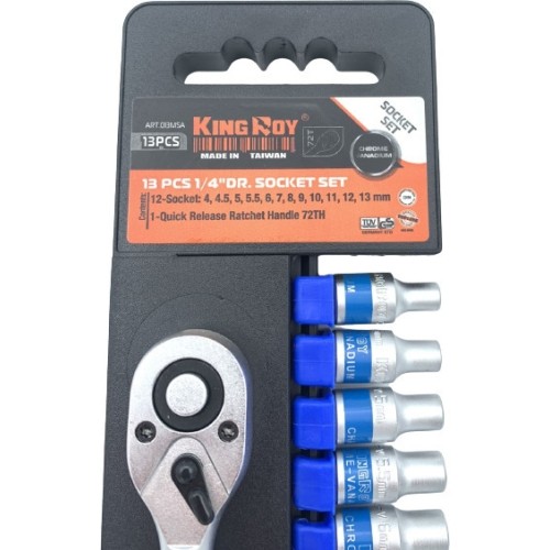 1/4" Sockets set 13pcs.