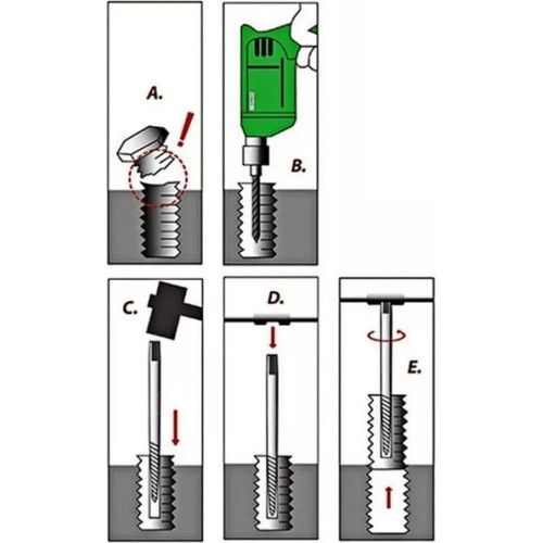 Screw extractor set and HSS drill bits 11pcs.