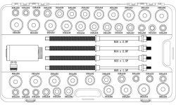 Universal press tool kit with hydraulic cylinder