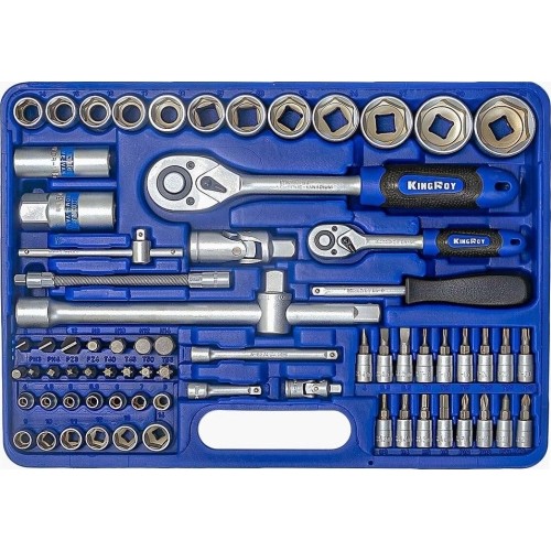 1/4" + 1/2" Dr. Socket wrench set 82pcs.