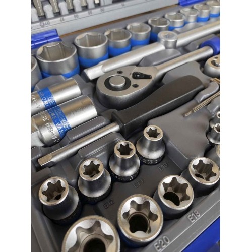 1/4" + 1/2" Dr. Socket set 108pcs. 72TH