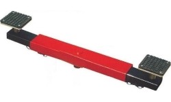 Skersinės sijos atrama domkratui su ratukais