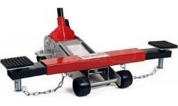 Skersinės sijos atrama domkratui su ratukais