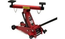 Skersinės sijos atrama domkratui su ratukais