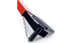 Skersinės sijos atrama domkratui su ratukais