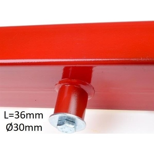 Skersinės sijos atrama domkratui su ratukais