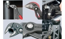 Santechninės replės prailgintos KNIPEX Cobra su fiksavimu 250mm