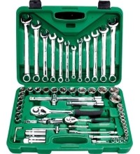 1/4" + 1/2" Dr. Socket and wrench set 61pcs