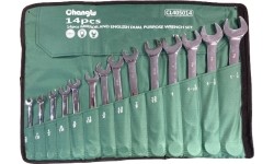 Combination wrench set 14pcs (S.A.E.)