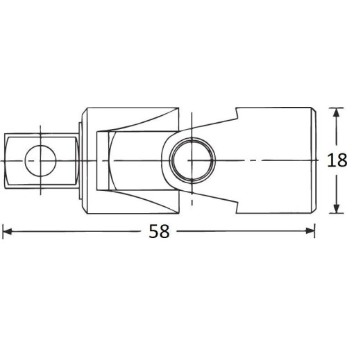 3/8" Dr. Universal joint 58mm