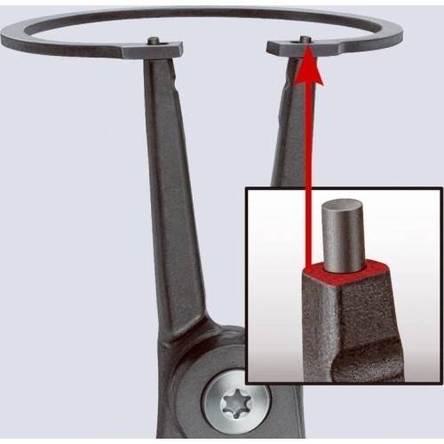 Replės išoriniams žiedams 180mm (Ø19-60mm) KNIPEX