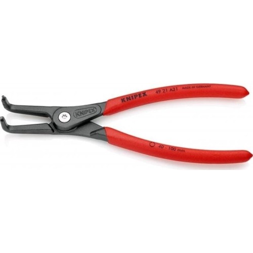 Precision circlip pliers. External. Bent 210mm (Ø40-100mm) KNIPEX