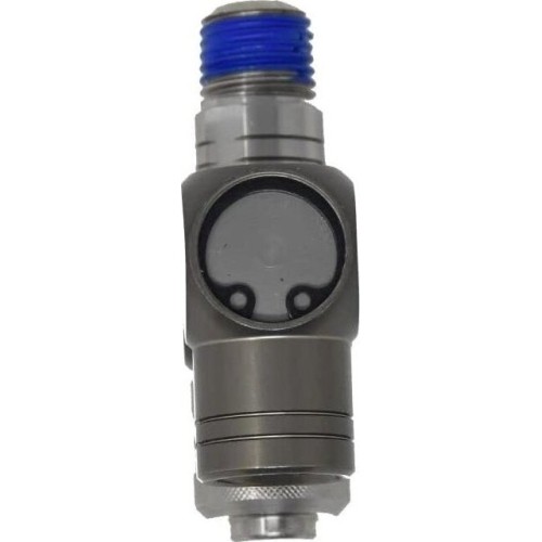 Universal connector 1/4" (ext & int thread) swivel 360° with regulator