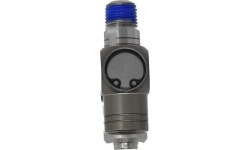 Universal connector 1/4" (ext & int thread) swivel 360° with regulator