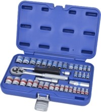 3/8" + 1/4" Dr. Socket wrench set 40pcs (SAE & metric)