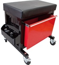 Rolling creeper seat with 1 drawer