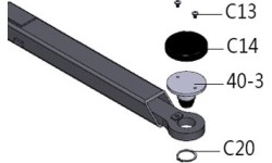 Reguliuojama keltuvo atrama hidr. keltuvo 4.0t PL4.0-2D/DE. Atsarginė dalis