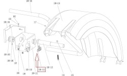 Ratų balansav. staklių PL-1150 ats.dalis apsaugos pakėlimo spyruoklė