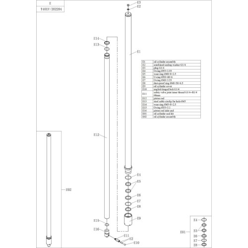 Hidr. keltuvo 4.0t PL4.0-EF ats. tarpinių rink. (10vnt)