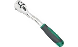 3/8" Dr. Quick-release ratchet curved, L160mm 72 teeth