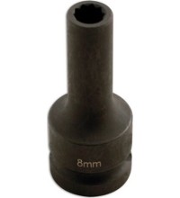 1/2" Dr. Deep impact 10pt Socket 8mm for split rims