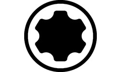 Galvučių su antgaliais rinkinys 3/8 (TORX Plus) 9vnt.