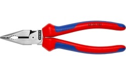 Kombinuotos replės siauromis žiaunomis 185mm KNIPEX
