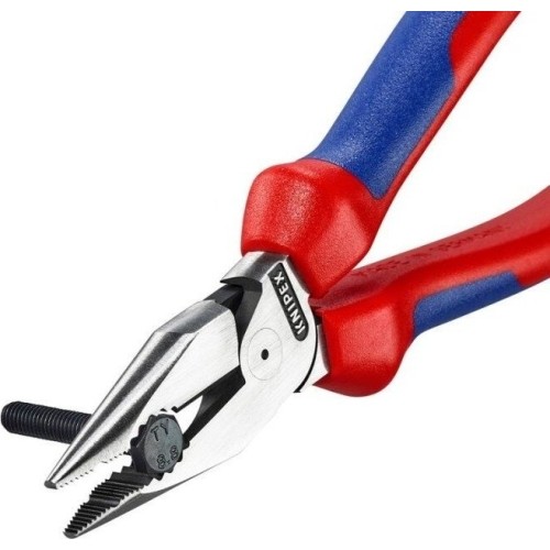 Kombinuotos replės siauromis žiaunomis 185mm KNIPEX