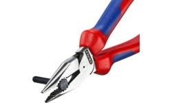 Kombinuotos replės siauromis žiaunomis 185mm KNIPEX