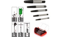 Extractor set 6pcs. (thin)