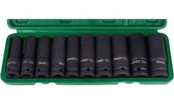 1/2" Deep impact socket set 10pcs.
