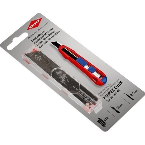 Spare blades 18mm (10pcs) for 9010165BK KNIPEX
