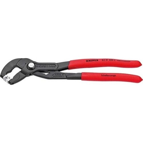 Spring hose clamp pliers with locking KNIPEX