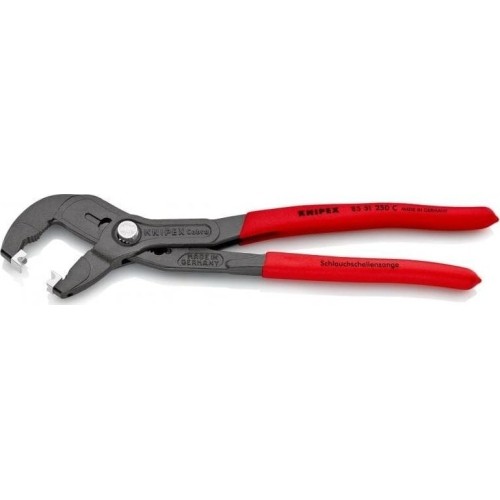 Spring hose clamp pliers with locking KNIPEX