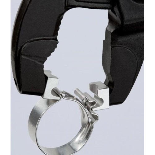 Spring hose clamp pliers with locking KNIPEX
