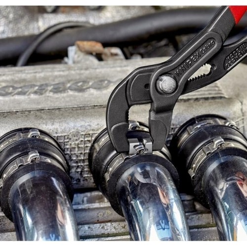 Spring hose clamp pliers with locking KNIPEX