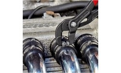 Spring hose clamp pliers with locking KNIPEX